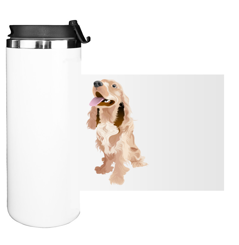 Water Bottle on Tumbler -  Spaniel - Mfest