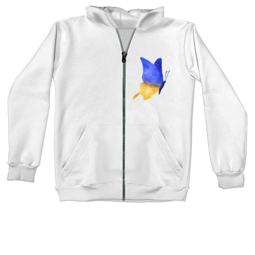 Kids' Zip-through Hoodie - T-shirt with Ukrainian symbols - Mfest