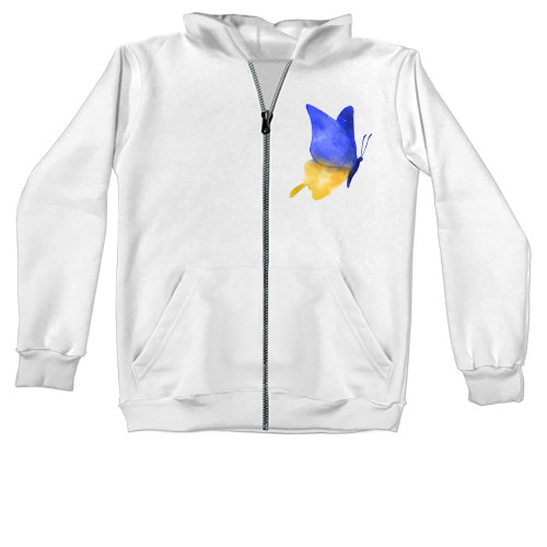 Unisex Zip-through Hoodie - T-shirt with Ukrainian symbols - Mfest