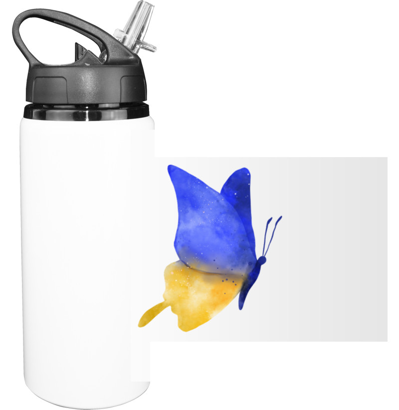 Sport Water Bottle - T-shirt with Ukrainian symbols - Mfest