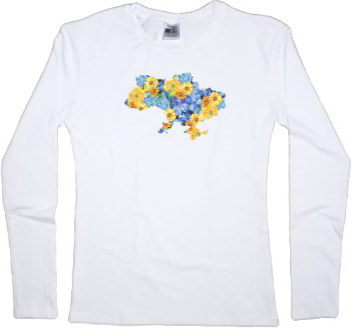 Women's Longsleeve Shirt - T-shirt with Ukrainian symbols - Mfest