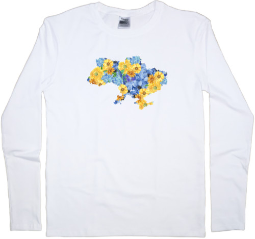 Men's Longsleeve Shirt - T-shirt with Ukrainian symbols - Mfest