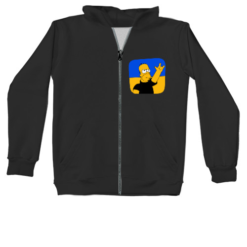 Kids' Zip-through Hoodie - Барт Симпсон Украина - Mfest