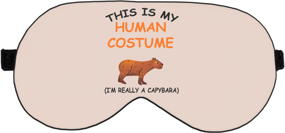 Sleep Mask 3D - I'm really capybar - Mfest