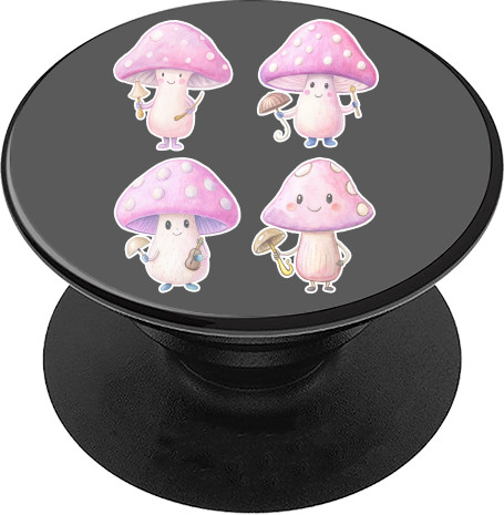 PopSocket Подставка для мобильного - Грибний оркестр | Mushroom orchestra - Mfest