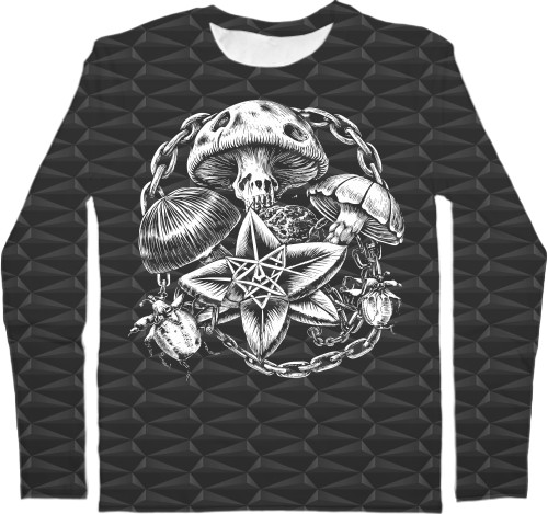 Kids' Longsleeve Shirt 3D - Гриби | Mushrooms - Mfest