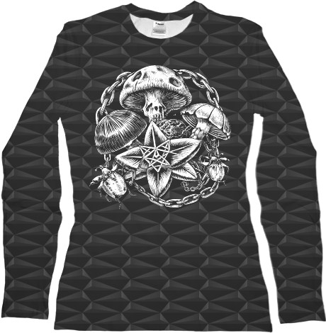 Women's Longsleeve Shirt 3D - Гриби | Mushrooms - Mfest