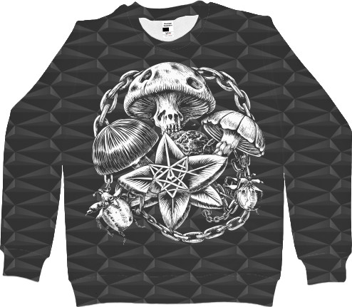 Men's Sweatshirt 3D - Гриби | Mushrooms - Mfest