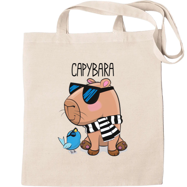 Tote Bag - Capybara with a bird - Mfest