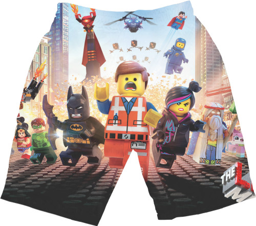 Men's Shorts 3D - Lego movie  - Mfest