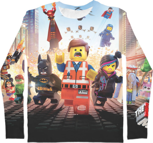 Футболка з Довгим Рукавом Чоловіча 3D - Lego movie  - Mfest