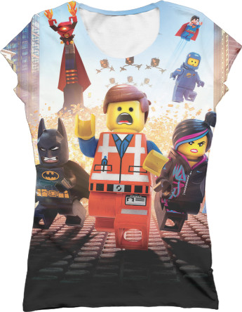 Футболка 3D Женская - Lego movie  - Mfest