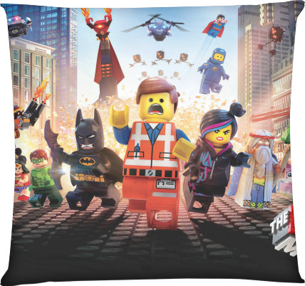 Подушка квадратная - Lego movie  - Mfest