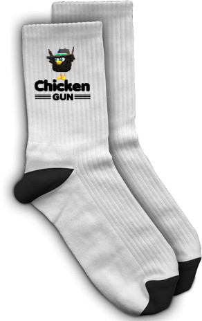 Socks - Black Goose in Chicken Gun - Mfest