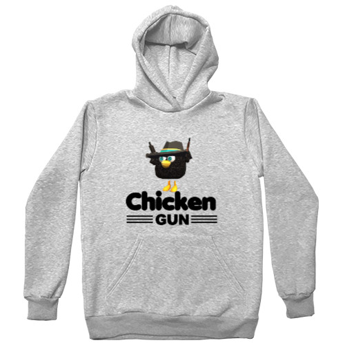 Unisex Hoodie - Black Goose in Chicken Gun - Mfest