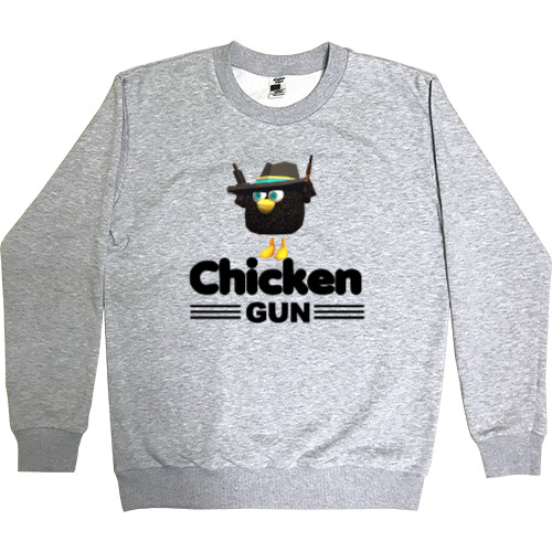 Men’s Premium Sweatshirt - Black Goose in Chicken Gun - Mfest