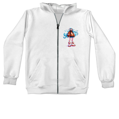 Kids' Zip-through Hoodie - Anime Girl - Mfest