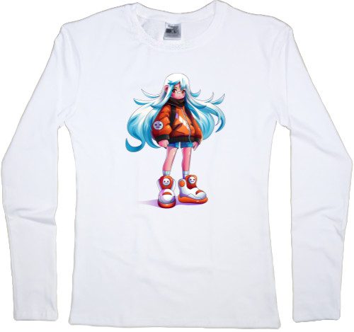 Women's Longsleeve Shirt - Anime Girl - Mfest