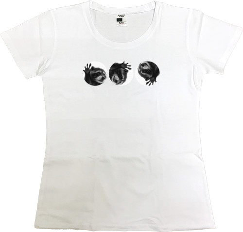 Women's Premium T-Shirt - Dancing Raccoon from Tiktok - Mfest