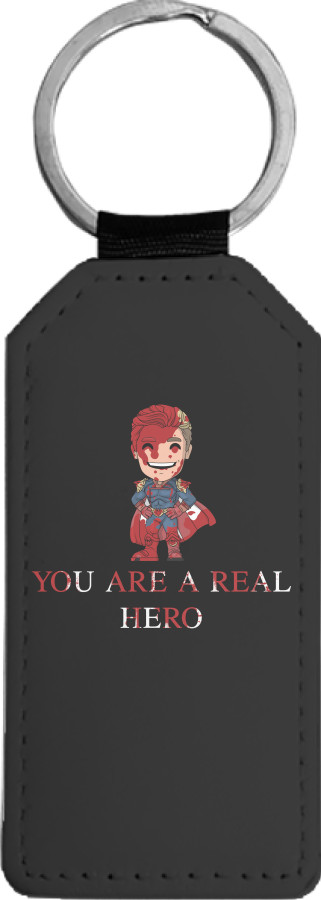 Rectangular Keychain - YOU A REAL HERO | HOMELANDER | ПАТРІОТ - Mfest