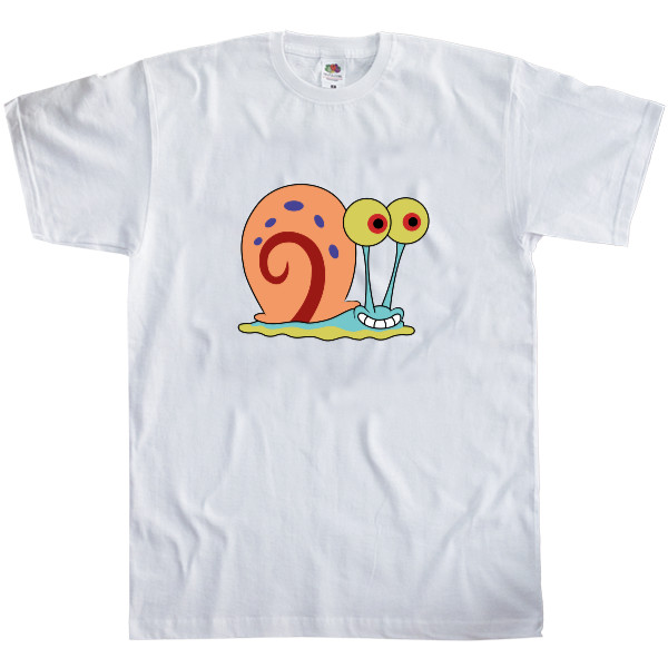 Men's T-Shirt Fruit of the loom - УЛИТКА ГЭРИ (SMILE) - Mfest