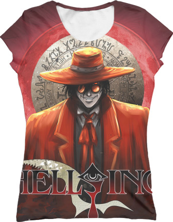 Футболка 3D Женская - Hellsing  - Mfest