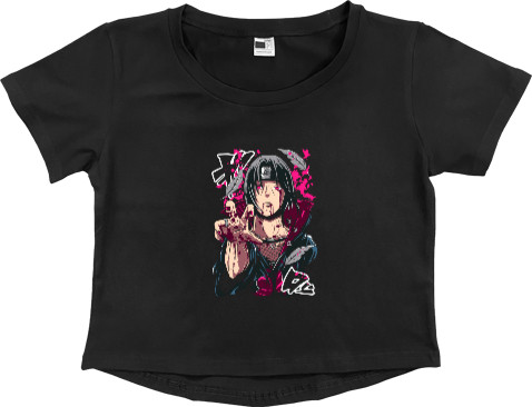 Women's Cropped Premium T-Shirt - ITACHI UCHIHA - Mfest