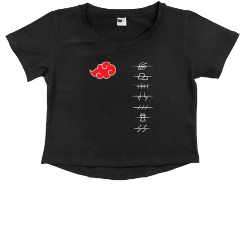 Kids' Premium Cropped T-Shirt - AKATSUKI (8) - Mfest