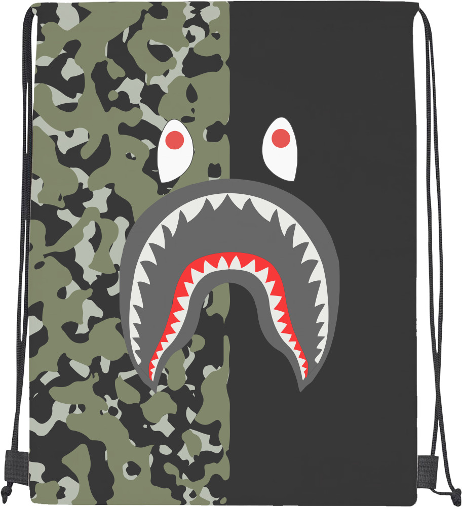 Drawstring Bag - Bape shark  - Mfest