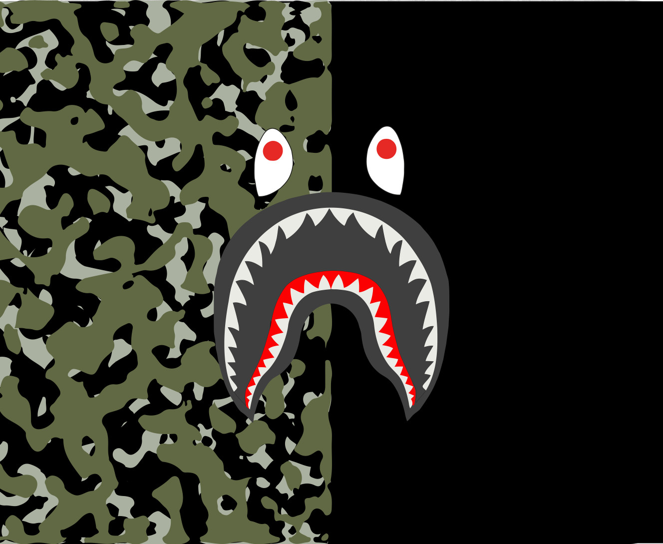 Коврик для мышки - Bape shark  - Mfest