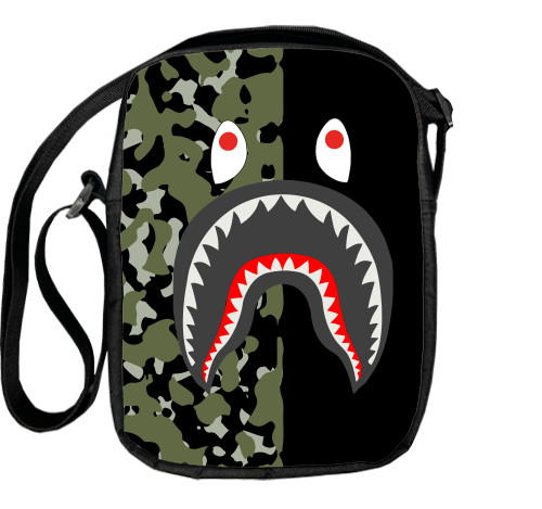 Bape - Сумка-Мессенджер - Bape shark  - Mfest