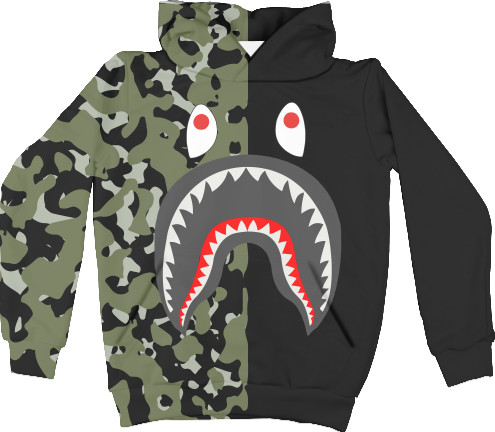 Худі 3D Унісекс - Bape shark  - Mfest