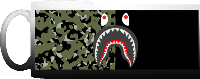 Чашка Хамелеон - Bape shark  - Mfest