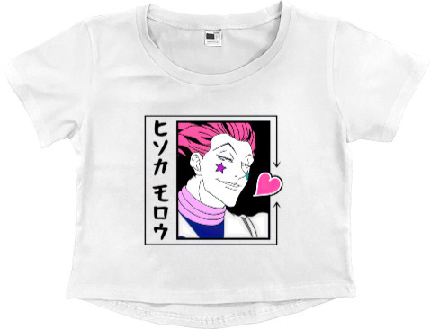 Women's Cropped Premium T-Shirt -  Hisoka - Mfest