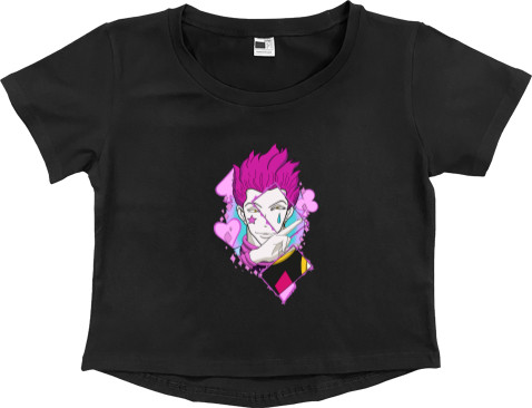 Women's Cropped Premium T-Shirt - Hisoka - Mfest