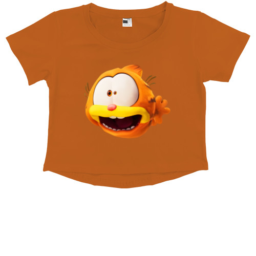 Kids' Premium Cropped T-Shirt - The Garfield Movie - Mfest