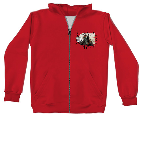 Unisex Zip-through Hoodie - GTA San Andreas 5 - Mfest