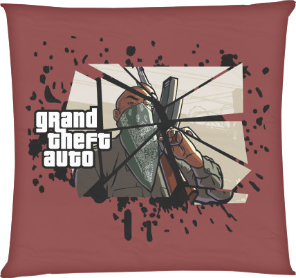 Square Throw Pillow - GTA San Andreas 5 - Mfest