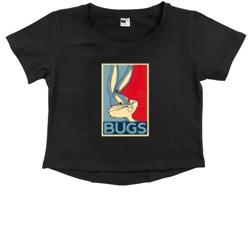 Kids' Premium Cropped T-Shirt - Bugs Bunny - Mfest