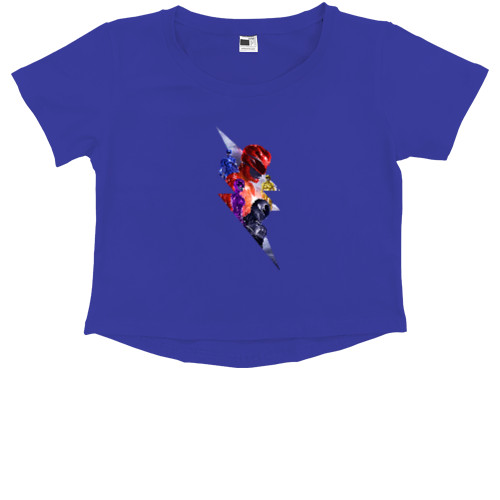 Kids' Premium Cropped T-Shirt - Power Rangers - Mfest