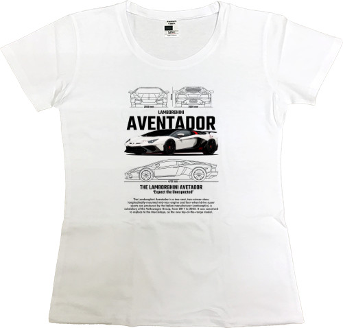 Women's Premium T-Shirt - Lamborghini Aventador - Mfest