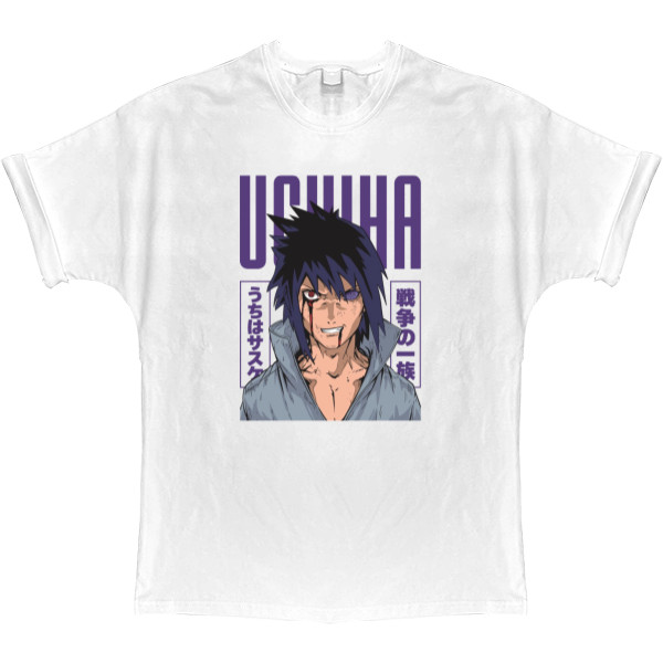 T-shirt Oversize - Naruto Sasuke Uchiha - Mfest