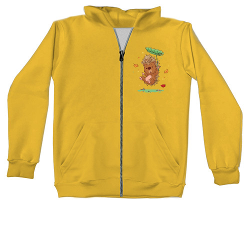 Unisex Zip-through Hoodie -  Hedgehog - Mfest