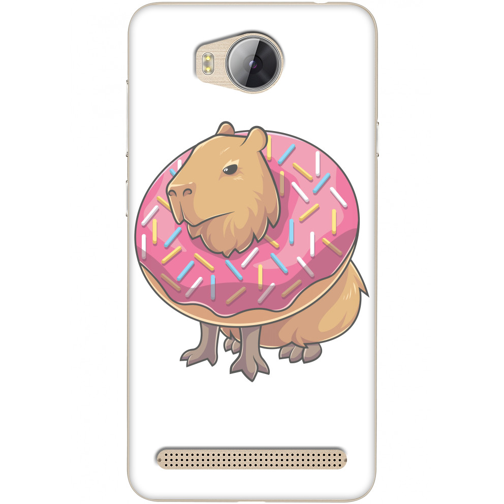 Чехол Huawei - Capybara and donut - Mfest