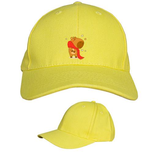 Kids' Baseball Cap 6-panel - Capybara in a scarf - Mfest