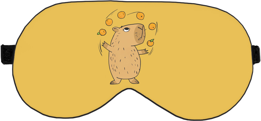 Sleep Mask 3D - Juggling capybara - Mfest