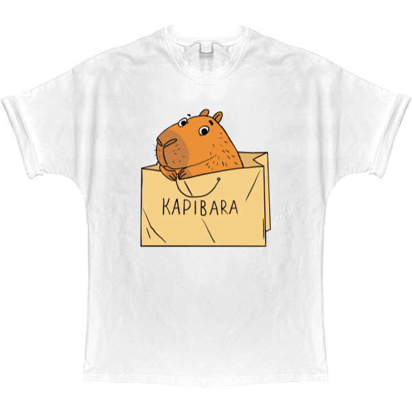 T-shirt Oversize - Capybara in a bag - Mfest