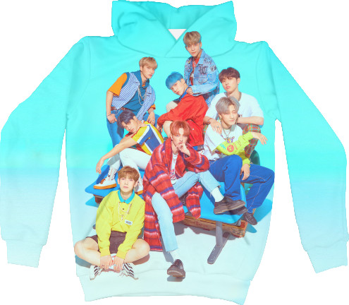 Kids' Hoodie 3D - Ateez - Mfest