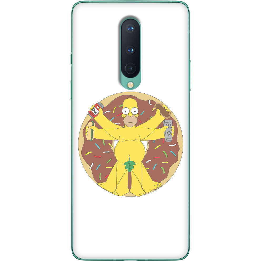 Чехол OnePlus - Naked Homer Simpson - Mfest