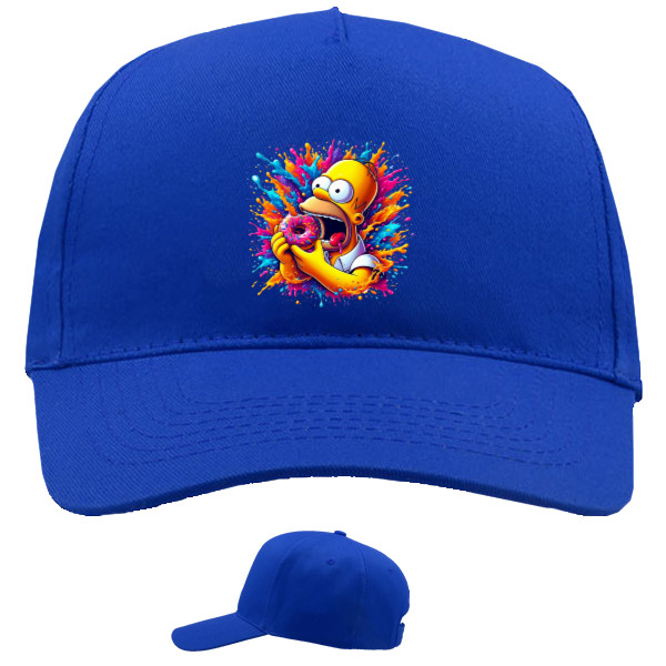 Baseball Caps - 5 panel - Homer in splashes - Mfest